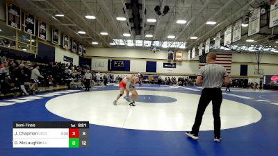 174 lbs Semifinal - Joe Chapman, Coast Guard vs Desmond McLaughlin, Castleton