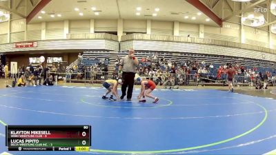 80 lbs Round 5 (6 Team) - Lucas Pipito, Delta Wrestling Club Inc. vs Klayton Mikesell, Webo Wrestling Club