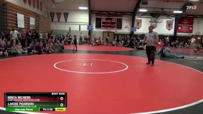 Round 2 - Erica Richers, Fort Madison Wrestling Club vs Laicee Pearson, L-M Junior Wrestling Club