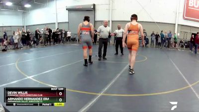 165 lbs Cons. Round 5 - Devin Willis, Powhatan Youth Wrestling Club vs Armando Hernandez Erazo, Shenandoah Valley Wrestling Cl