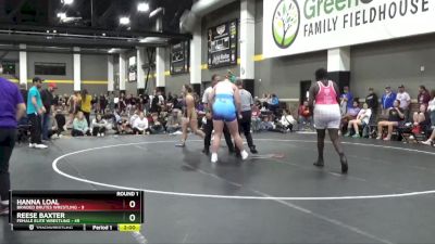 155 lbs Round 1 (16 Team) - Piper Zatechka, Nebraska Wrestling Academy vs Aria Rensink, BVWC Blue