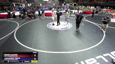 190 lbs Quarterfinal - David Calkins, Delta Wrestling Club vs Leonardo Trejo, Club Lucha Wrestling