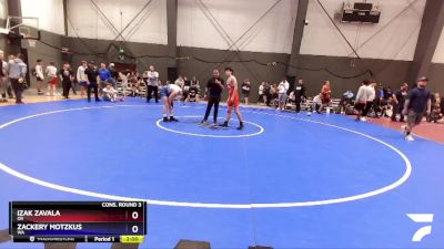 138 lbs Cons. Round 3 - Izak Zavala, OR vs Zackery Motzkus, WA