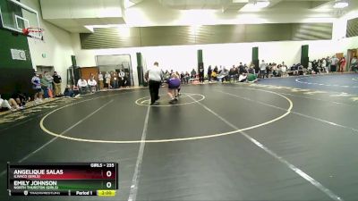 235 lbs Round 2 - Angelique Salas, Ilwaco (Girls) vs Emily Johnson, North Thurston (Girls)