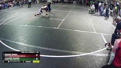 60 lbs Quarterfinal - Xavier Engel, Hawks Wrestling Club (Lincoln) vs Cooper Mason, Norris Wrestling Club