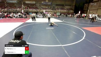 70 lbs Consolation - Brody Romero, Colorado Regulators vs Kassaus Delarosa, Valley Bad Boys