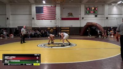 126 lbs 1st Place Match - Billy Townson, Poway vs Jeff Lopez, Clovis West