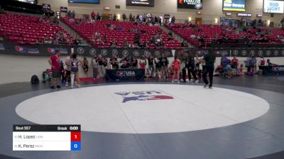 110 lbs Cons 4 - Hannah Lopez, Lions Wrestling Academy vs Kennedy Perez, Michigan