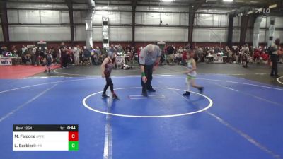 52 lbs Quarterfinal - Mason Falcone, Upper Merion vs Lorenzo Barbieri, MPR