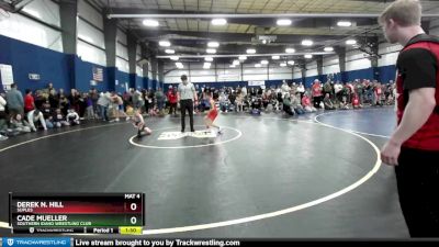 80 lbs Cons. Round 3 - Derek N. Hill, Suples vs Cade Mueller, Southern Idaho Wrestling Club