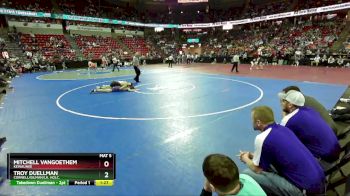 D3-157 lbs Champ. Round 1 - Mitchell VanGoethem, Kewaunee vs Troy Duellman, Cornell/Gilman/Lk. Holc.