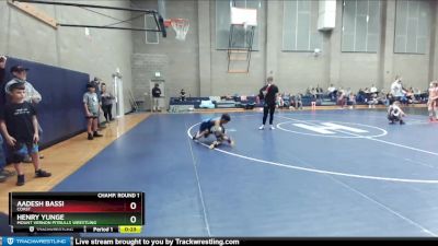 82 lbs Champ. Round 1 - Aadesh Bassi, Coast vs Henry Yunge, Mount Vernon Pitbulls Wrestling