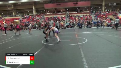 90 lbs Cons. Round 2 - Bentley Burton, Valley Center Wrestling Club vs Christian Perkins, Mulvane Wrestling Club