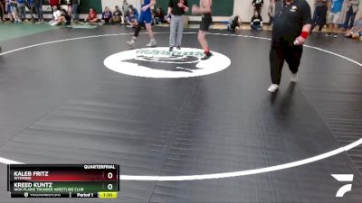 175 lbs Quarterfinal - Kreed Kuntz, High Plains Thunder Wrestling Club vs Kaleb Fritz, Wyoming