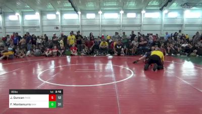 95 lbs Pools - James Duncan, Phoenix W.C. vs Frankie Montemurro, BAM Training Center