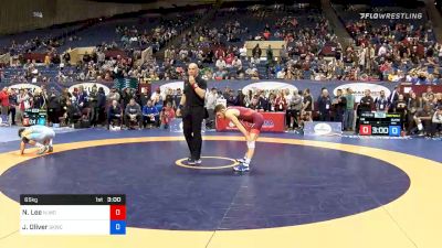 65 kg Semifinal - Nick Lee, Nittany Lion Wrestling Club vs Jordan Oliver, Sunkist Kids Wrestling Club