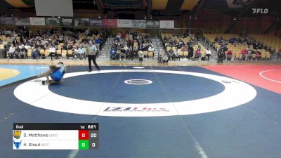 165 lbs Dual - Derek Matthews, Northern Colorado vs Hunter Shaut, Buffalo