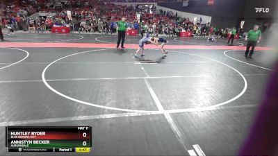 105 lbs Quarterfinal - Annistyn Becker, Auburndale vs Huntley Ryder, Blue Demons-GET