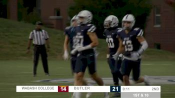 Replay: Wabash vs Butler | Sep 16 @ 6 PM