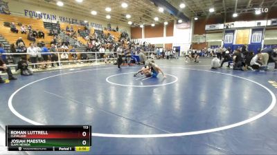 113 lbs Cons. Semi - Josiah Maestas, SLAM! NEVADA vs Roman Luttrell, Cleveland