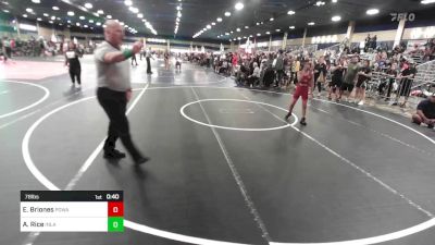 78 lbs Consi Of 8 #2 - Eloy Briones, Poway Elite vs Azyah Rice, Inland Elite