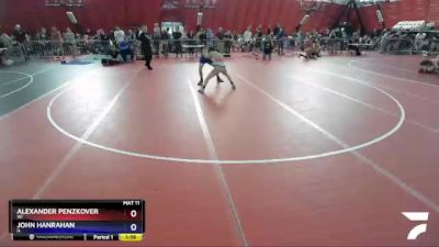 114 lbs Quarterfinal - Alexander Penzkover, WI vs John Hanrahan, IL