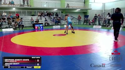 55kg Quarterfinal - Gryphon Jewett-White, Prince George WC vs Aroosh Bhatt, The ROC