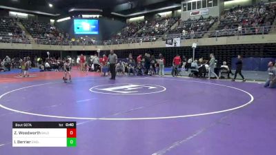 56 lbs Consi Of 8 #1 - Zayne Woodworth, Baldwinsville, NY vs Isaac Berrier, Enola, PA