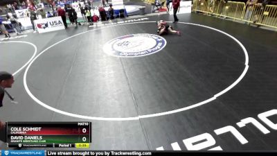 110 lbs Quarterfinal - David Daniels, Granite Wrestling Club vs Cole Schmidt, California