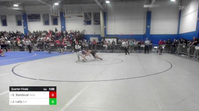 132 lbs Quarterfinal - Xavier Sandoval, Taunton vs Jimmy Lally, Saint John's Prep