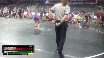 W 132 lbs Round 3 (4 Team) - Hailie Misplay, North Carolina vs Lillianna Lopez, USA