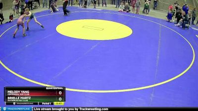 55 lbs Quarterfinal - Brielle Martz, Sutherlin Mat Club vs Melody Yang, Centennial Mat Club