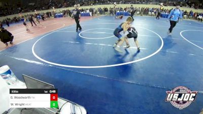 83 lbs Quarterfinal - Gavin Woodworth, Tuttle Wrestling vs Waylon Wright, Weatherford Youth Wrestling