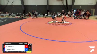 138 lbs Semifinal - Jacob Myers, CO vs Zachary Keinonen, OR