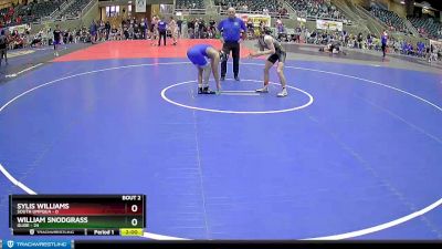 134 lbs Semis (4 Team) - William Snodgrass, Glide vs Sylis Williams, South Umpqua