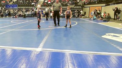 49 lbs 3rd Place - Beau Bloyed, Carl Albert Little League vs Holden Workman, Perry Wrestling Academy