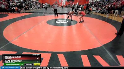 113 lbs Cons. Round 4 - Brendan Burke, AMERY (WI) vs Isaac Zimmerman, LOCKPORT (Twp)