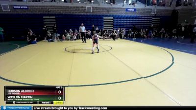 50 lbs Round 1 - Hudson Aldrich, 208 Badgers vs Waylon Martin, Mountain Man Wrestling Club