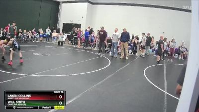 68 lbs Round 2 - Laken Collins, Ninety Six Wrestling vs Will Smith, Carolina Reapers