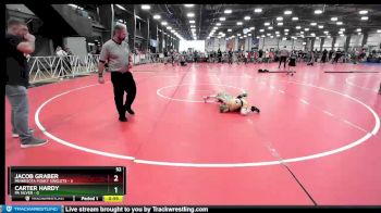 52 lbs Rd# 2 10:30am Friday - Carter Hardy, PA Silver vs Jacob Graber, Minnesota Funky Singlets