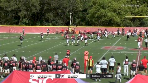 Replay: Life Christian Academy vs St. John's - 2021 Life Christian vs St. John's | Sep 18 @ 2 PM