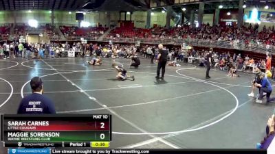 65 lbs Champ. Round 2 - Sarah Carnes, Little Cougars vs Maggie Sorenson, Wayne Wrestling Club