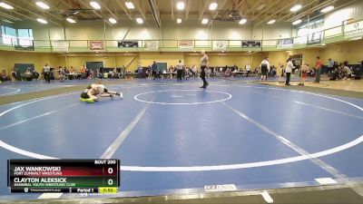 55 lbs Champ. Round 1 - Clayton Aleksick, Hannibal Youth Wrestling Club vs Jax Wankowski, Fort Zumwalt Wrestling