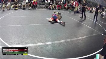 140 lbs Finals (8 Team) - KyDane Kevon Loving, Kansas Anacondas vs Brooks Grunefelder, North Dakota 2