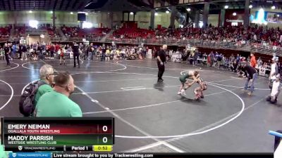 65 lbs Champ. Round 2 - Maddy Parrish, Westside Wrestling Club vs Emery Neiman, Ogallala Youth Wrestling