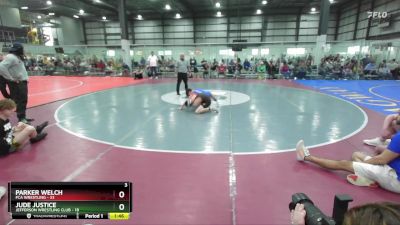 95 lbs Round 3 (6 Team) - Parker Welch, FCA WRESTLING vs Jude Justice, JEFFERSON WRESTLING CLUB