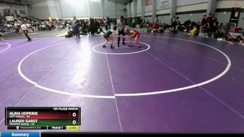 114 lbs Placement (4 Team) - Lauren Garst, Prosper (Girls) vs Alina Hopkins, Katy (Girls)