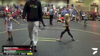 49 lbs Quarterfinals (8 Team) - Brantley Atwell, Mi Pitbulls vs Elijah Romans, Untouchables Black