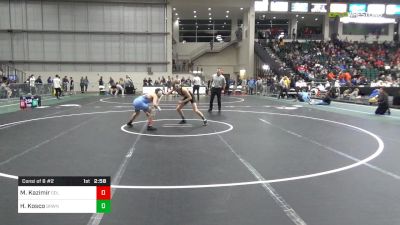 133 lbs Consi Of 8 #2 - Matt Kazimir, Columbia vs Hunter Kosco, Brown