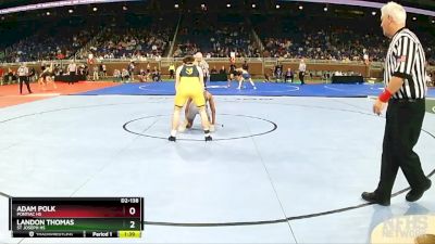 D2-138 lbs Semifinal - Adam Polk, Pontiac HS vs Landon Thomas, St Joseph HS